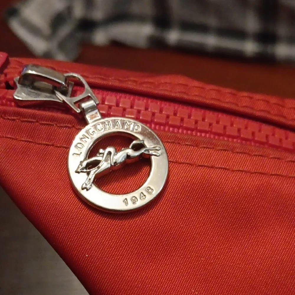 Longchamp Le Pliage Red Tote Bag EUC - Picture 3 of 14